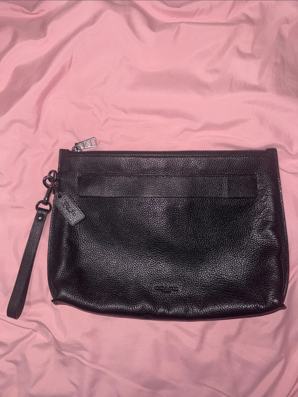 Coach carryall leather pouch-like new